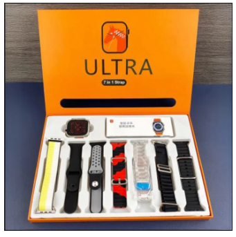 7 in 1 Smart Watch - 7 Straps Smart watch Ultra watch 8 for Gift - 7in1 Smart watch for Boys - 7 in 1 Ultra Smart watch for Girls - Ultra 7 in 1 strap - Smart watch with 7 straps - Smart watch 7 in 1 - Ultra Smart watch 7 straps - Smartwatch Ultra 8 watch