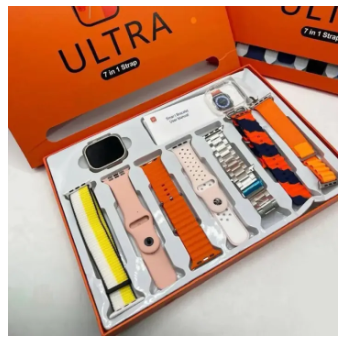 7 in 1 Smart Watch - 7 Straps Smart watch Ultra watch 8 for Gift - 7in1 Smart watch for Boys - 7 in 1 Ultra Smart watch for Girls - Ultra 7 in 1 strap - Smart watch with 7 straps - Smart watch 7 in 1 - Ultra Smart watch 7 straps - Smartwatch Ultra 8 watch