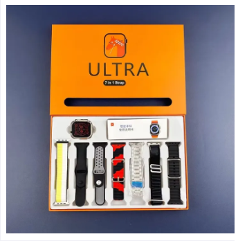 7 in 1 Smart Watch - 7 Straps Smart watch Ultra watch 8 for Gift - 7in1 Smart watch for Boys - 7 in 1 Ultra Smart watch for Girls - Ultra 7 in 1 strap - Smart watch with 7 straps - Smart watch 7 in 1 - Ultra Smart watch 7 straps - Smartwatch Ultra 8 watch